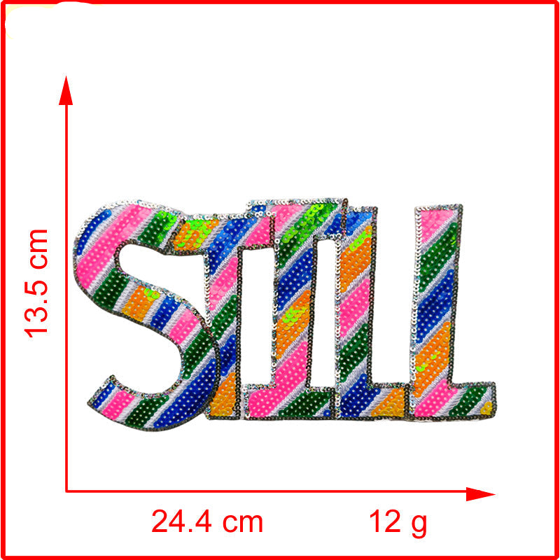 Wholesale  Valentine's Day Bead Embroidery Jewelry Sequin Embroidery Patch Cloth Stickers Clothing Accessories Factory Direct Supply